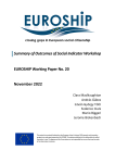 EUROSHIP Working Paper No. 20 Summary of Outcomes of the Social Indicator Workshop-01