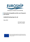 EUROSHIP Working Paper No. 28 Intersectional Inequalities and the use of long-term care services (1)